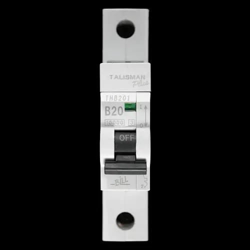 BILL 20 AMP CURVE B 10kA MCB CIRCUIT BREAKER THB201