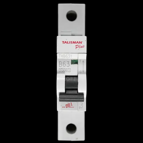 BILL 63 AMP CURVE B 10kA MCB CIRCUIT BREAKER THB631