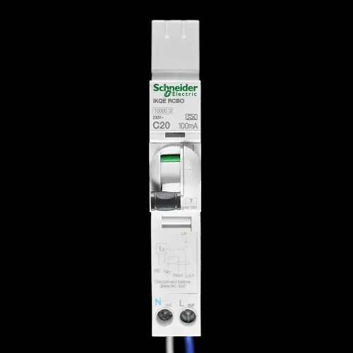 SCHNEIDER 20 AMP CURVE C 10kA 100mA RCBO IKQE A9D18820 SEE120C10
