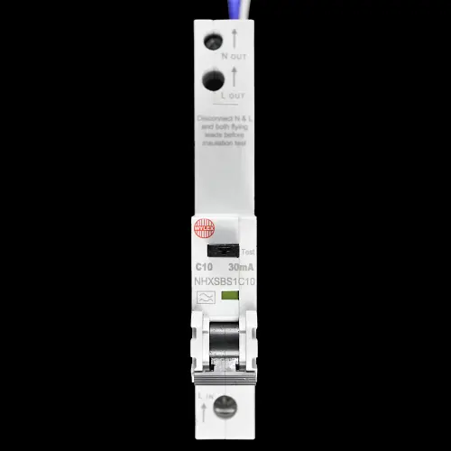 WYLEX 10 AMP CURVE C 6kA 30mA RCBO TYPE A NHXSBS1C10