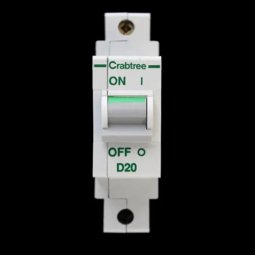 CRABTREE 20 AMP CURVE D 10kA MCB CIRCUIT BREAKER POLESTAR