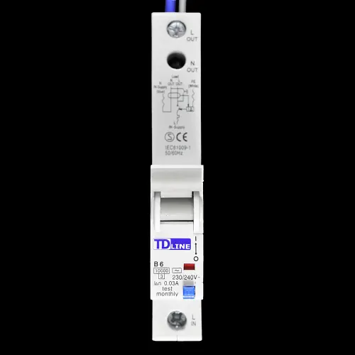 TD LINE 6 AMP CURVE B 10kA 30mA RCBO TDRCBO