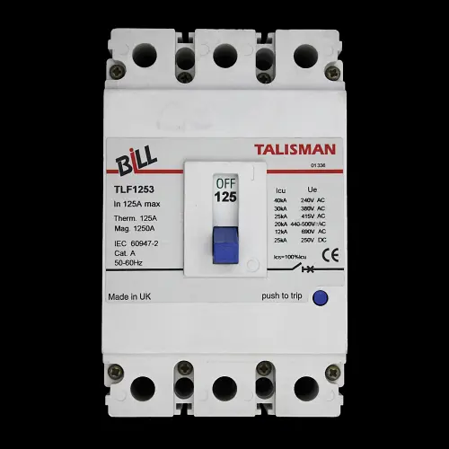 BILL 125 AMP 25kA TRIPLE POLE MCCB TLF1253