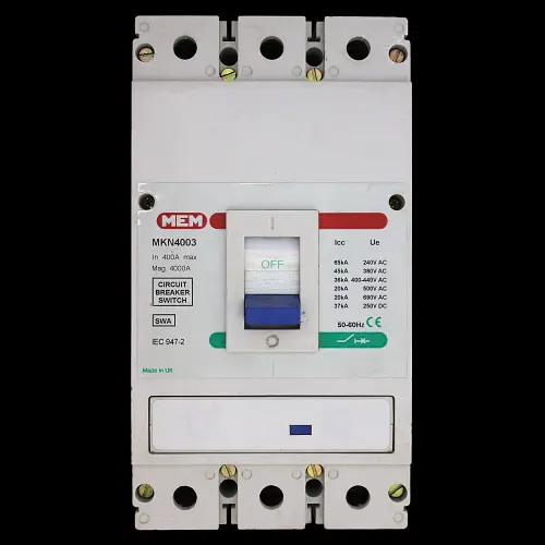 MEM 400 MCCB MAIN SWITCH TRIPLE POLE MKN4003