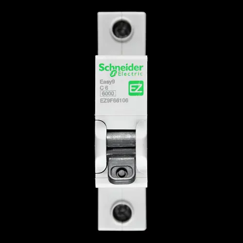 SCHNEIDER 6 AMP CURVE C 6kA MCB CIRCUIT BREAKER EZ EASY9 EZ9F66106