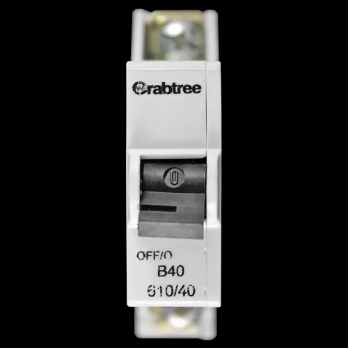 CRABTREE 40 AMP CURVE B 6kA MCB CIRCUIT BREAKER 610/40 STOTZ