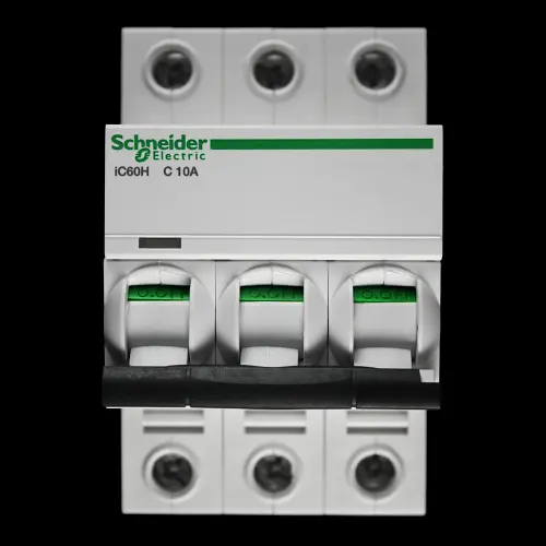 SCHNEIDER 10 AMP CURVE C 10kA TRIPLE POLE MCB CIRCUIT BREAKER A9F54310 IC60H