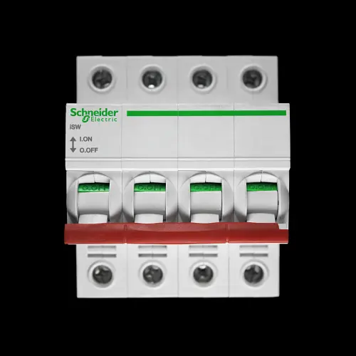 SCHNEIDER 125 AMP FOUR POLE MAIN SWITCH DISCONNECTOR ISW A9S66492