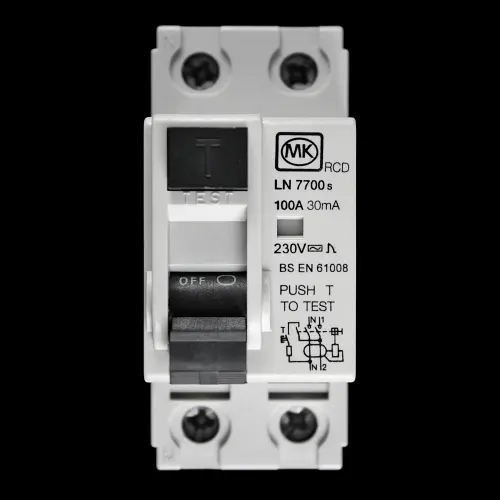 MK 100 AMP 30mA DOUBLE POLE RCD TYPE AC LN 7700s