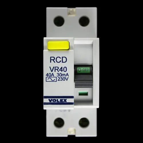 VOLEX 40 AMP 30mA DOUBLE POLE RCD TYPE AC VR40