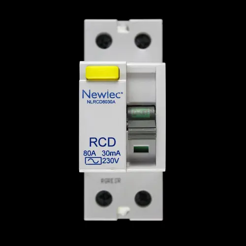 NEWLEC 80 AMP 30mA DOUBLE POLE RCD TYPE AC NLRCD8030A