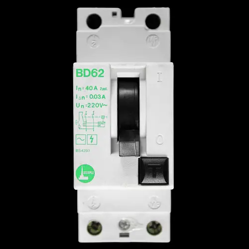 STEEPLE 40 AMP 30mA DOUBLE POLE RCD TYPE AC BD62
