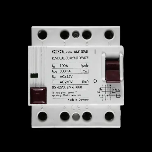 MEM 100 AMP 300mA FOUR POLE RCD TYPE AC AM1004L