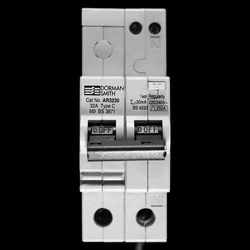 DORMAN SMITH 32 AMP CURVE C M9 30mA DOUBLE POLE RCBO AR3230
