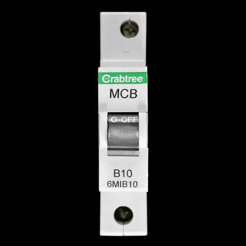 CRABTREE 10 AMP CURVE B 6kA MCB CIRCUIT BREAKER LOADSTAR 6M1B10