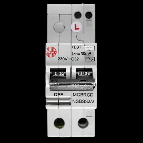 WYLEX 32 AMP CURVE C 6kA 30mA MCB RCD RCBO TYPE AC NSBS32/2