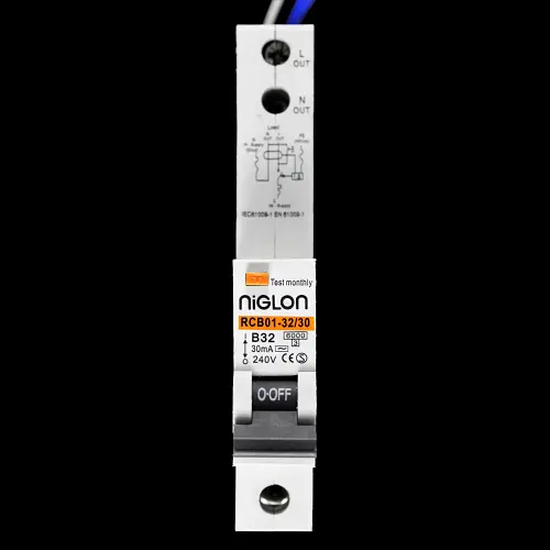 NIGLON 32 AMP CURVE B 6kA 30mA RCBO TYPE AC RCB01-32/30