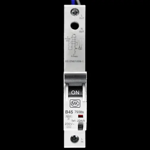 MK 45 AMP CURVE B 6kA 30mA RCBO TYPE AC 7938s