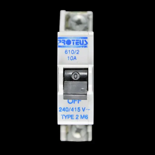 PROTEUS 10 AMP TYPE 2 M6 MCB CIRCUIT BREAKER 610/2