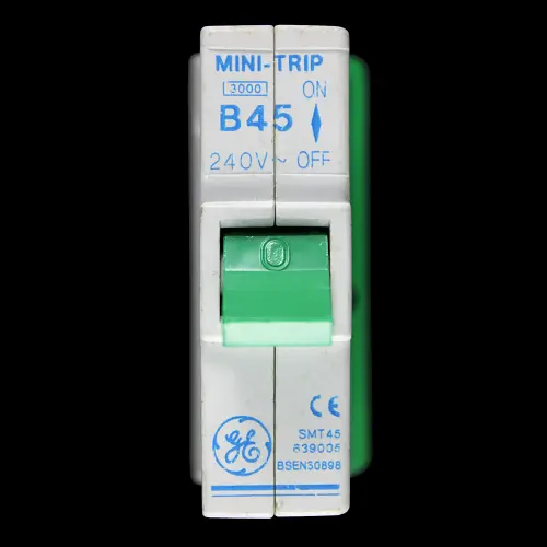 GENERAL ELECTRIC 45 AMP CURVE B 3kA MCB CIRCUIT BREAKER MINI TRIP SMT45 639005