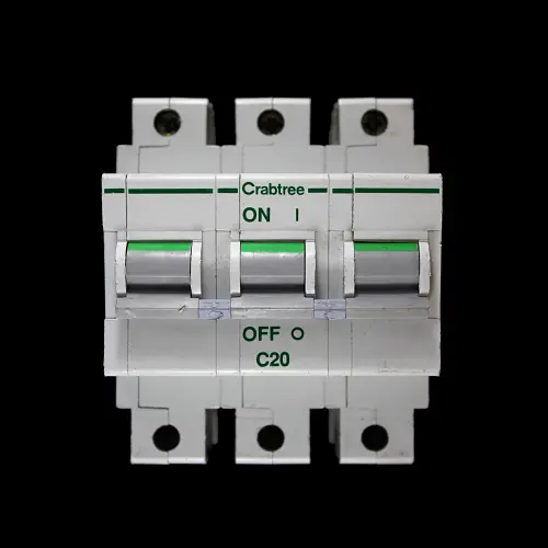 CRABTREE 20 AMP CURVE C 16kA TRIPLE POLE MCB CIRCUIT BREAKER POLESTAR