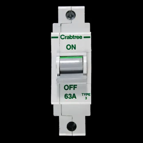 CRABTREE 63 AMP TYPE 3 M9 MCB CIRCUIT BREAKER POLESTAR