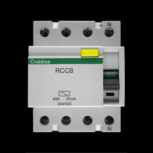 CRABTREE 40 AMP 30mA FOUR POLE RCCB RCD 244/030