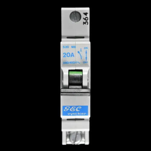 GEC VYNCKIER 20 AMP TYPE 2 M6 MCB CIRCUIT BREAKER S20