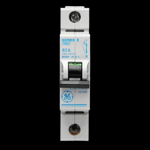 GENERAL ELECTRIC 16 AMP CURVE B 6kA MCB CIRCUIT BREAKER SERIES E V/099-014116