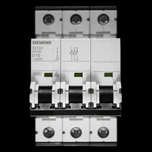 SIEMENS 10 AMP CURVE D 6kA TRIPLE POLE MCB CIRCUIT BREAKER 5SY6310-8 5SY63