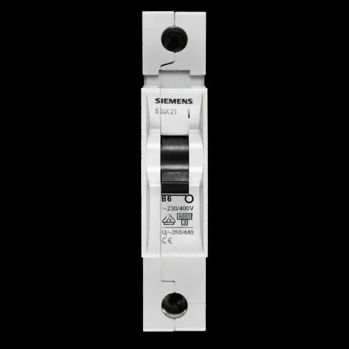 SIEMENS 6 AMP CURVE B 6kA MCB CIRCUIT BREAKER 5SX21 5SX2