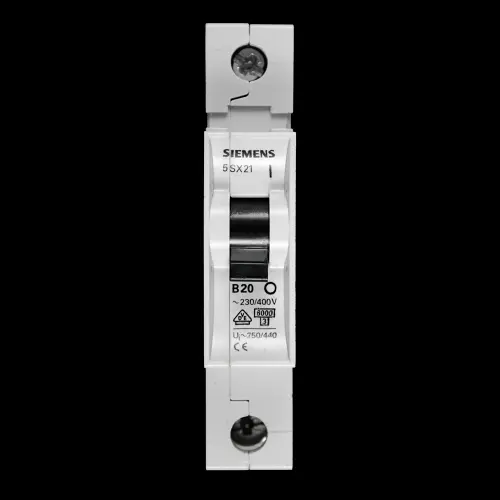 SIEMENS 20 AMP CURVE B 6kA MCB CIRCUIT BREAKER 5SX21 5SX2
