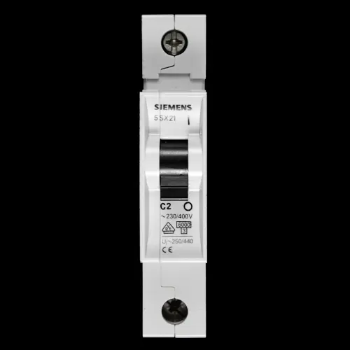SIEMENS 2 AMP CURVE C 6kA MCB CIRCUIT BREAKER 5SX21 5SX2