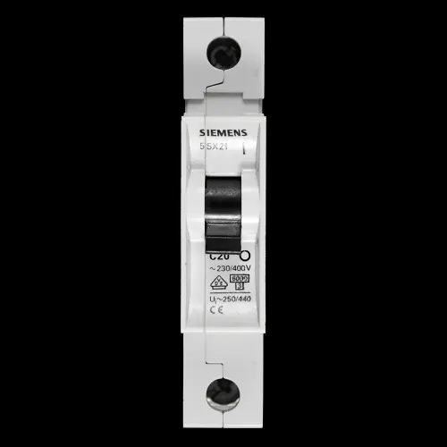 SIEMENS 20 AMP CURVE C 6kA MCB CIRCUIT BREAKER 5SX21 5SX2