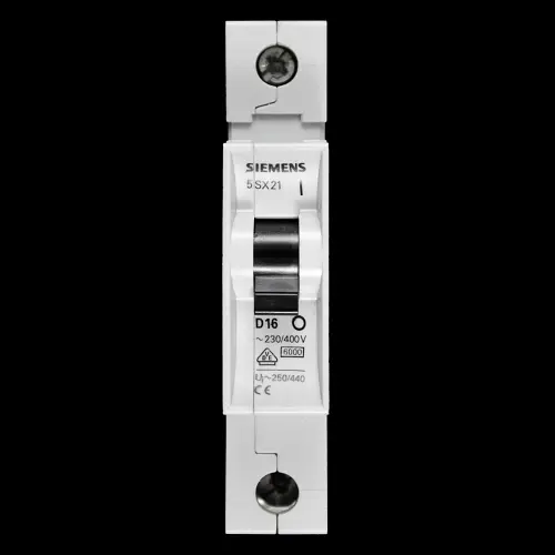 SIEMENS 16 AMP CURVE D 6kA MCB CIRCUIT BREAKER 5SX21 5SX2