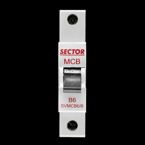 SECTOR B 6 MCB 6kA CIRCUIT BREAKER SVMCB6/B RED