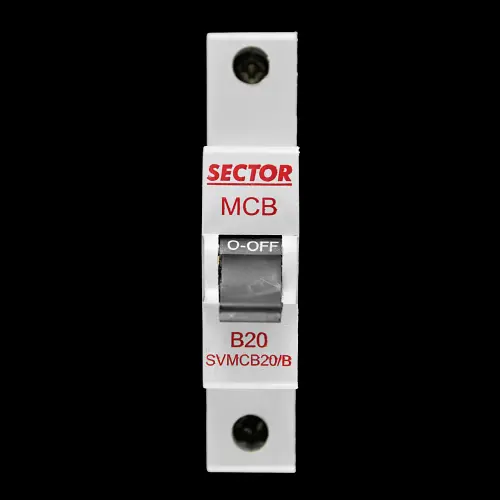 SECTOR B 20 MCB 6kA CIRCUIT BREAKER SVMCB20/B RED