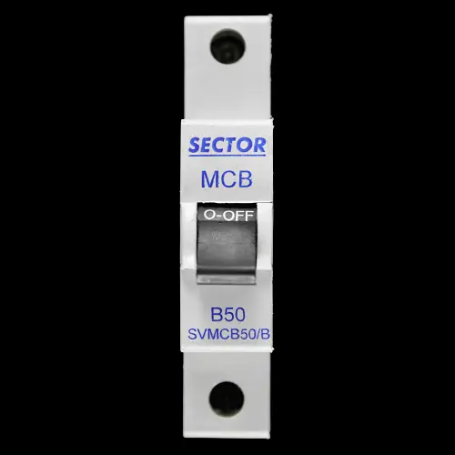SECTOR 50 AMP CURVE B 6kA MCB CIRCUIT BREAKER SVMCB50/B BLUE