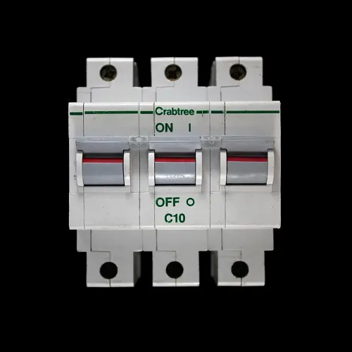 CRABTREE 10 AMP CURVE C 16kA TRIPLE POLE MCB CIRCUIT BREAKER POLESTAR