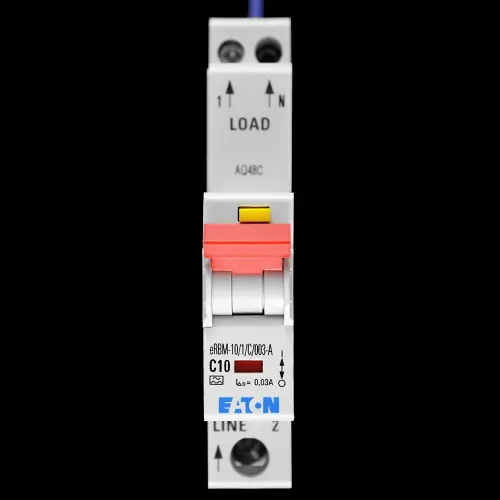 EATON 10 AMP CURVE C 10kA 30mA RCBO TYPE A EMCH110R30C ERBM-10/1/C/003