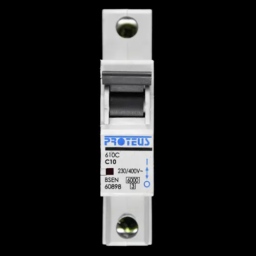 PROTEUS 10 AMP CURVE C 6kA MCB CIRCUIT BREAKER 610C