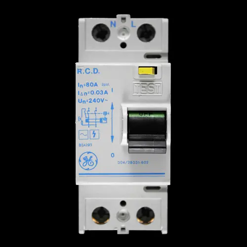 GENERAL ELECTRIC 80 AMP 30mA DOUBLE POLE RCD TYPE AC 304/28031-602