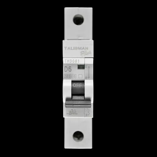 BILL 6 AMP CURVE D 10kA MCB CIRCUIT BREAKER THD061