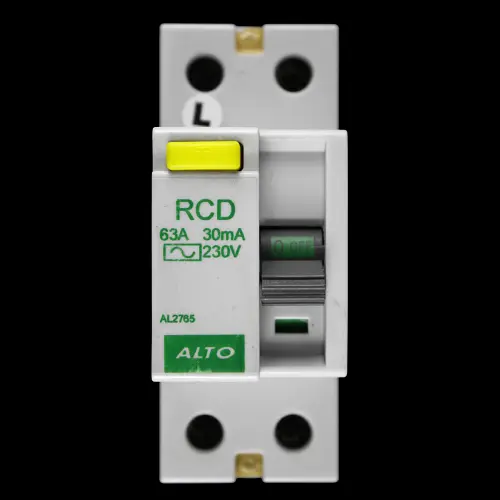ALTO 63 AMP 30mA DOUBLE POLE RCD TYPE AC AL2765 LL