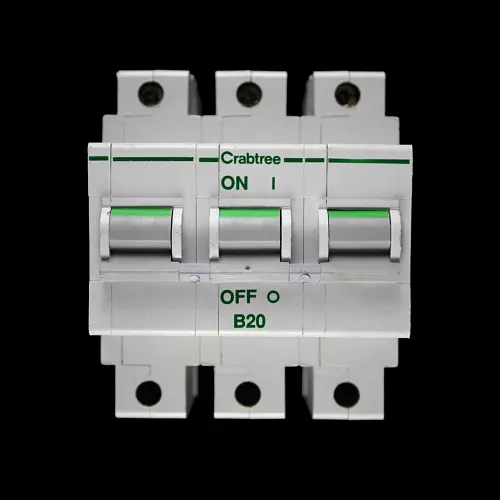 CRABTREE 20 AMP CURVE B 16kA TRIPLE POLE MCB CIRCUIT BREAKER POLESTAR