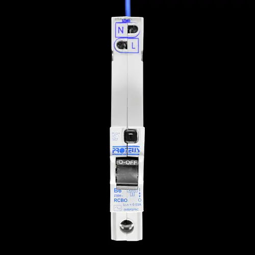 PROTEUS 6 AMP CURVE B 4.5kA 30mA RCBO TYPE AC 6MBRSPAC