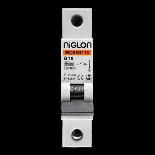 NIGLON 16 AMP CURVE B 6kA MCB CIRCUIT BREAKER MCB6B116