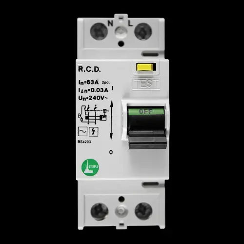 STEEPLE 63 AMP 30mA DOUBLE POLE RCD