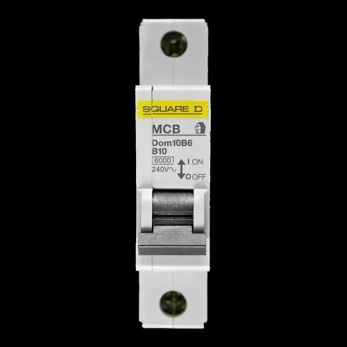 SQUARE D 10 AMP CURVE B 6kA MCB CIRCUIT BREAKER DOMAE DOM10B6