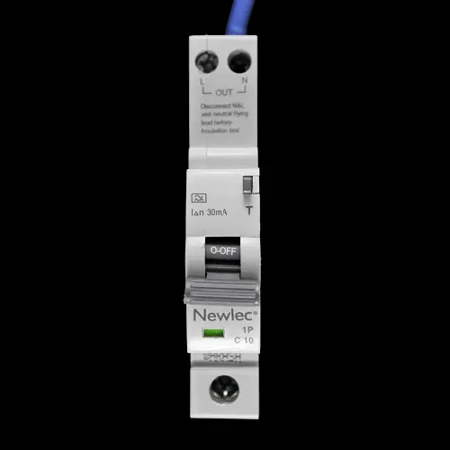 NEWLEC 10 AMP CURVE C 6kA 30mA RCBO NLRCBC1030C COMPACT